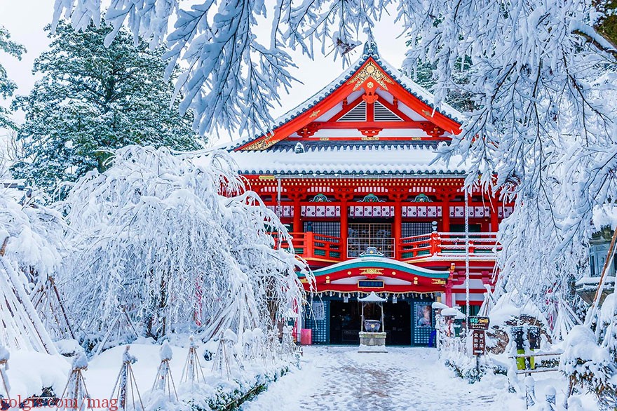 معبد ناتادرا در زمستان