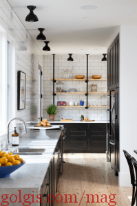 مدل آشپزخانه مدرن سیاه رنگ